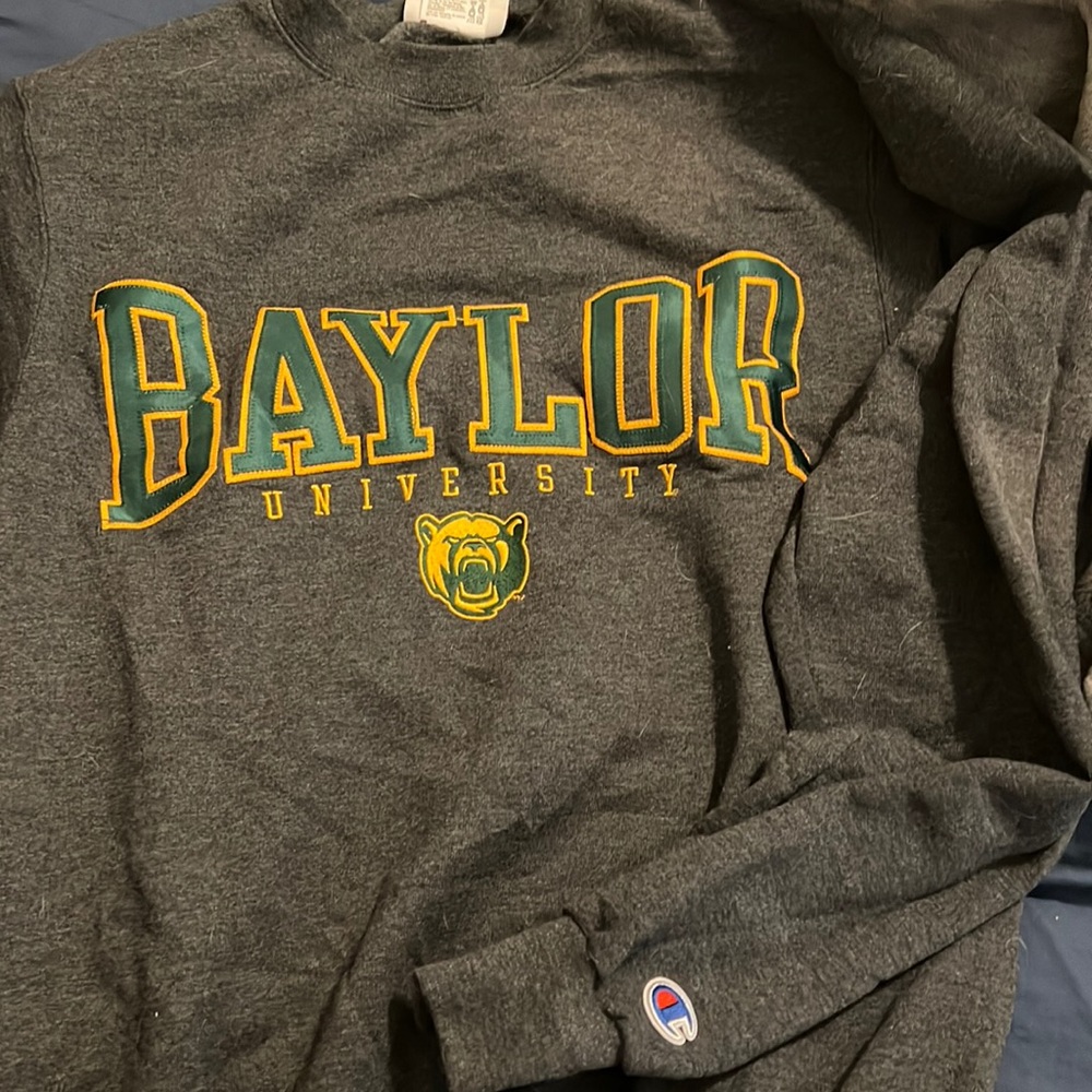 champion baylor crewneck sweatshirt